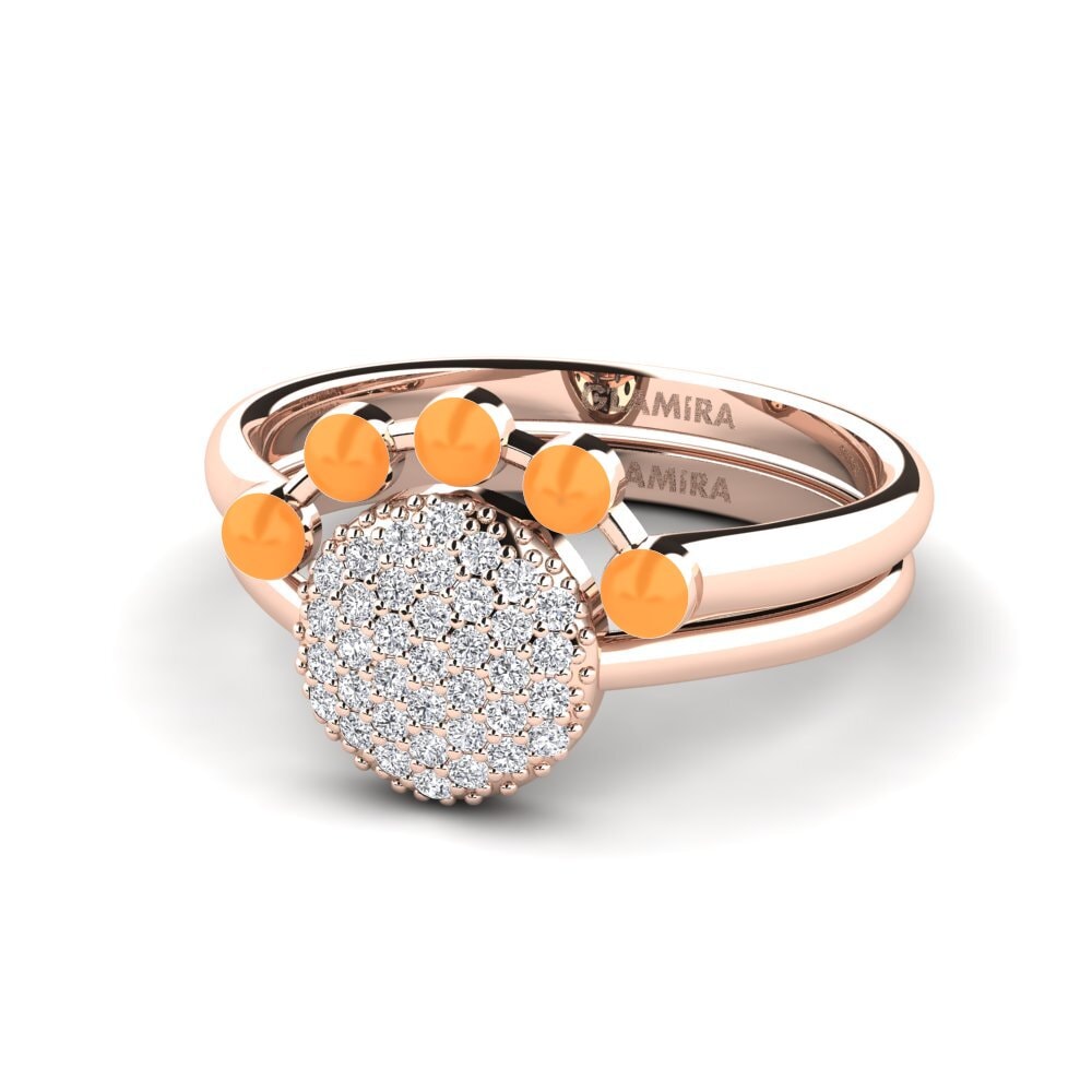 Rotgold 375 Stapelbarer Ring Koffer K