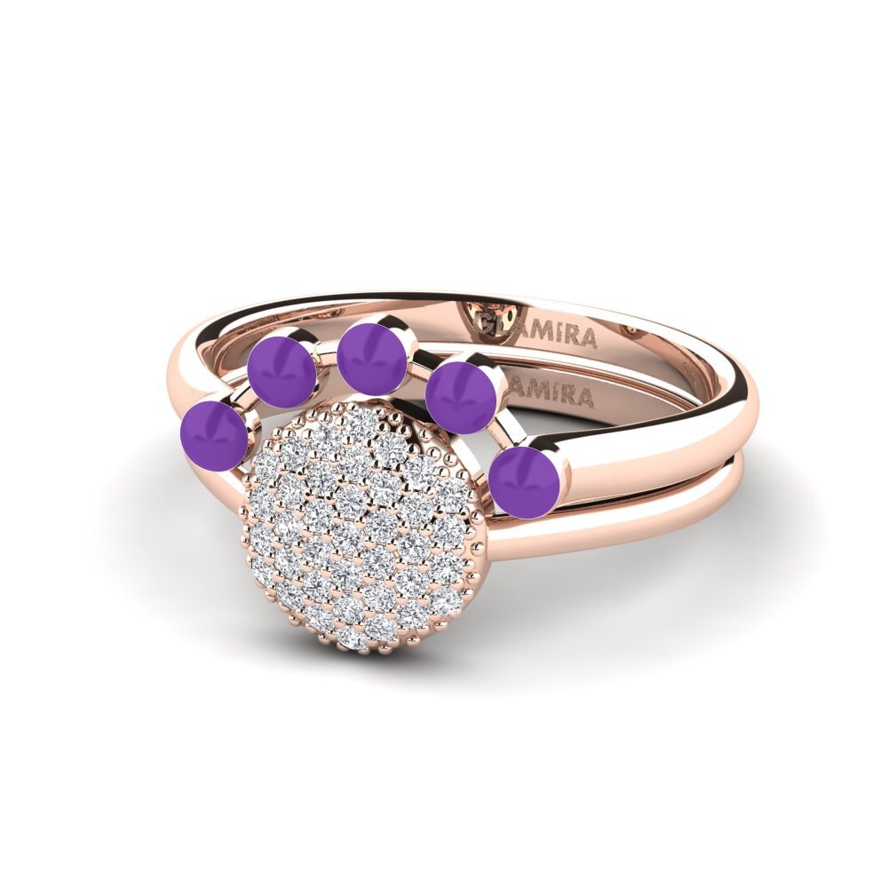 Rotgold 375 Stapelbarer Ring Koffer K