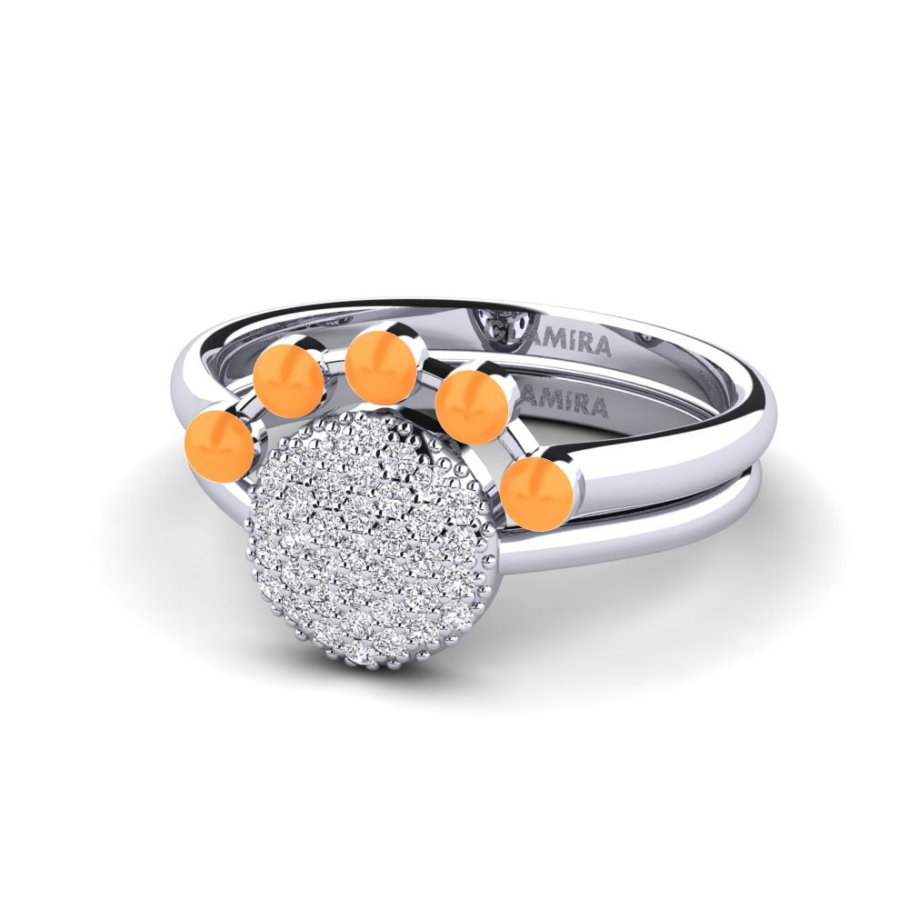 14ct White Gold Stackable Ring Koffer K