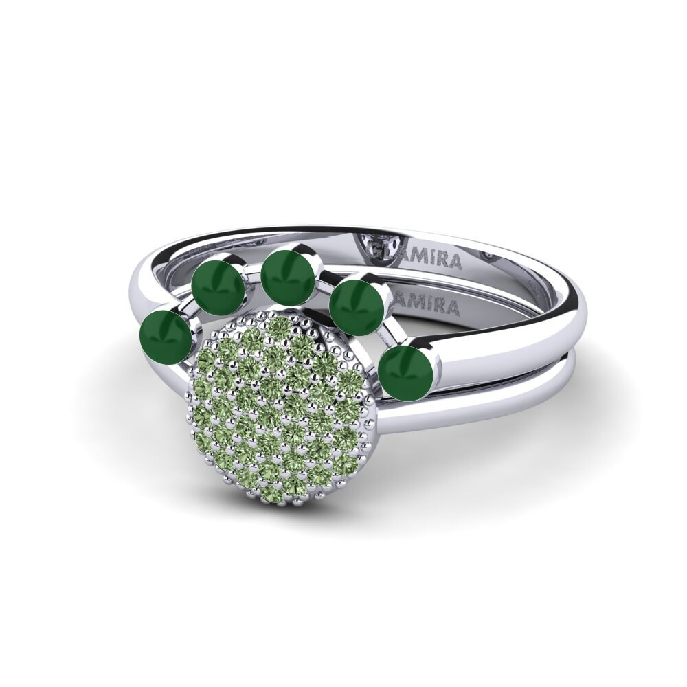 Green Diamond Stackable Ring Koffer K