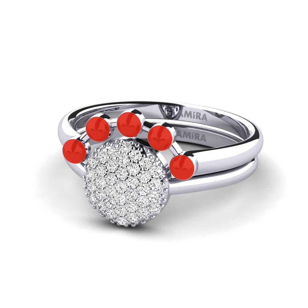 Moissanit Stapelbarer Ring Koffer K