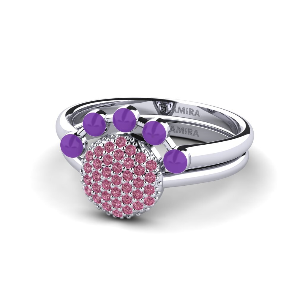 Granate Rhodolite Anillo apilable Koffer K