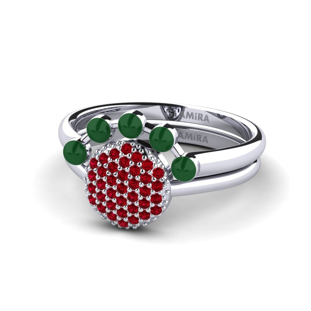 Circonita Roja Anillo apilable Koffer K