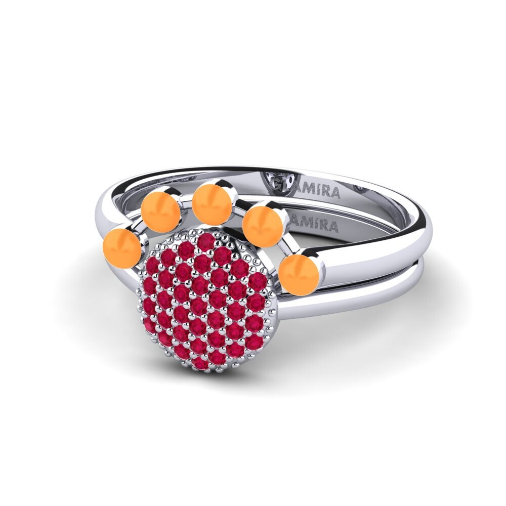 Rubin Stapelbarer Ring Koffer K
