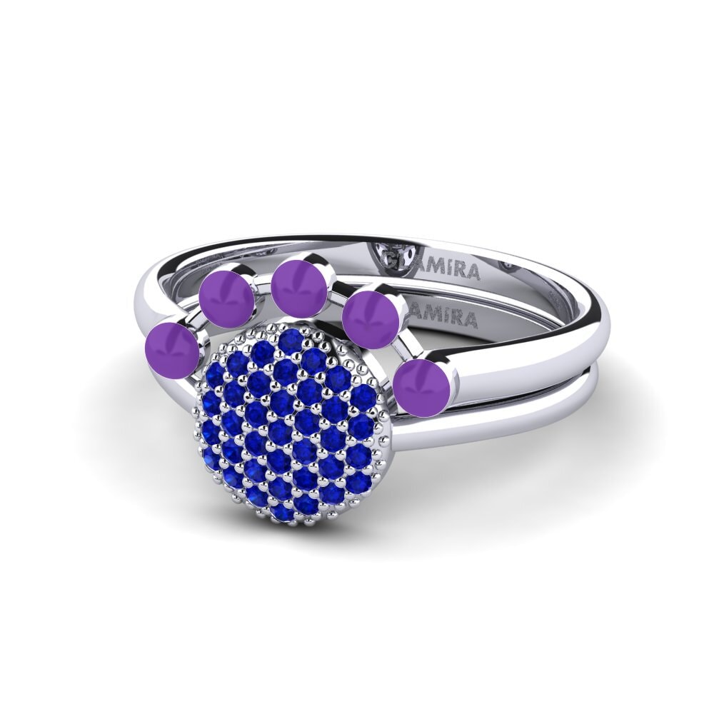 Zafiro Anillo apilable Koffer K