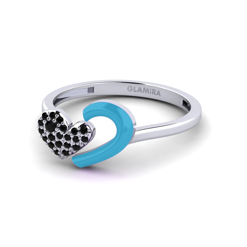 Schwarzer Diamant Ring Kolorawy