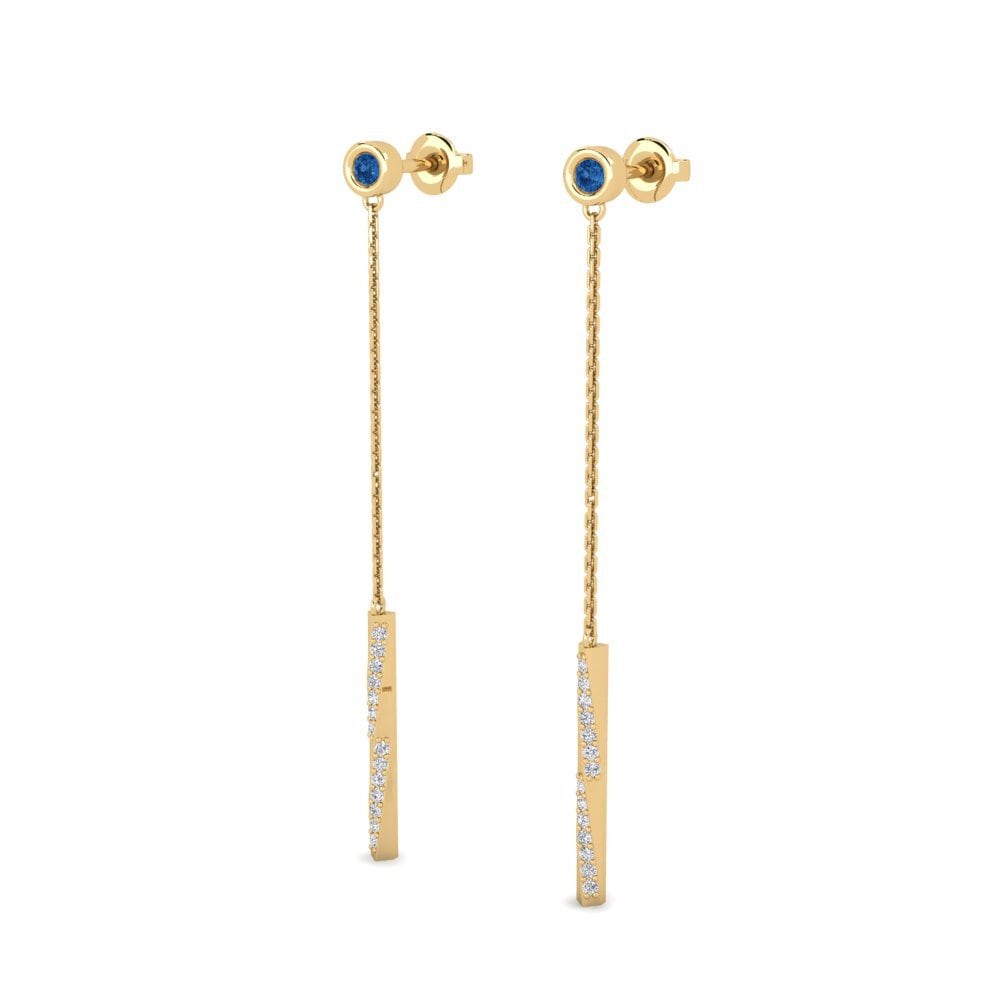 sapphire-zirconia ต่างหู Komad