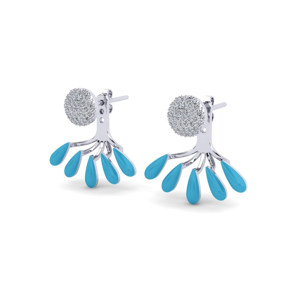 Zircone Boucle d'oreille femme Kompasse