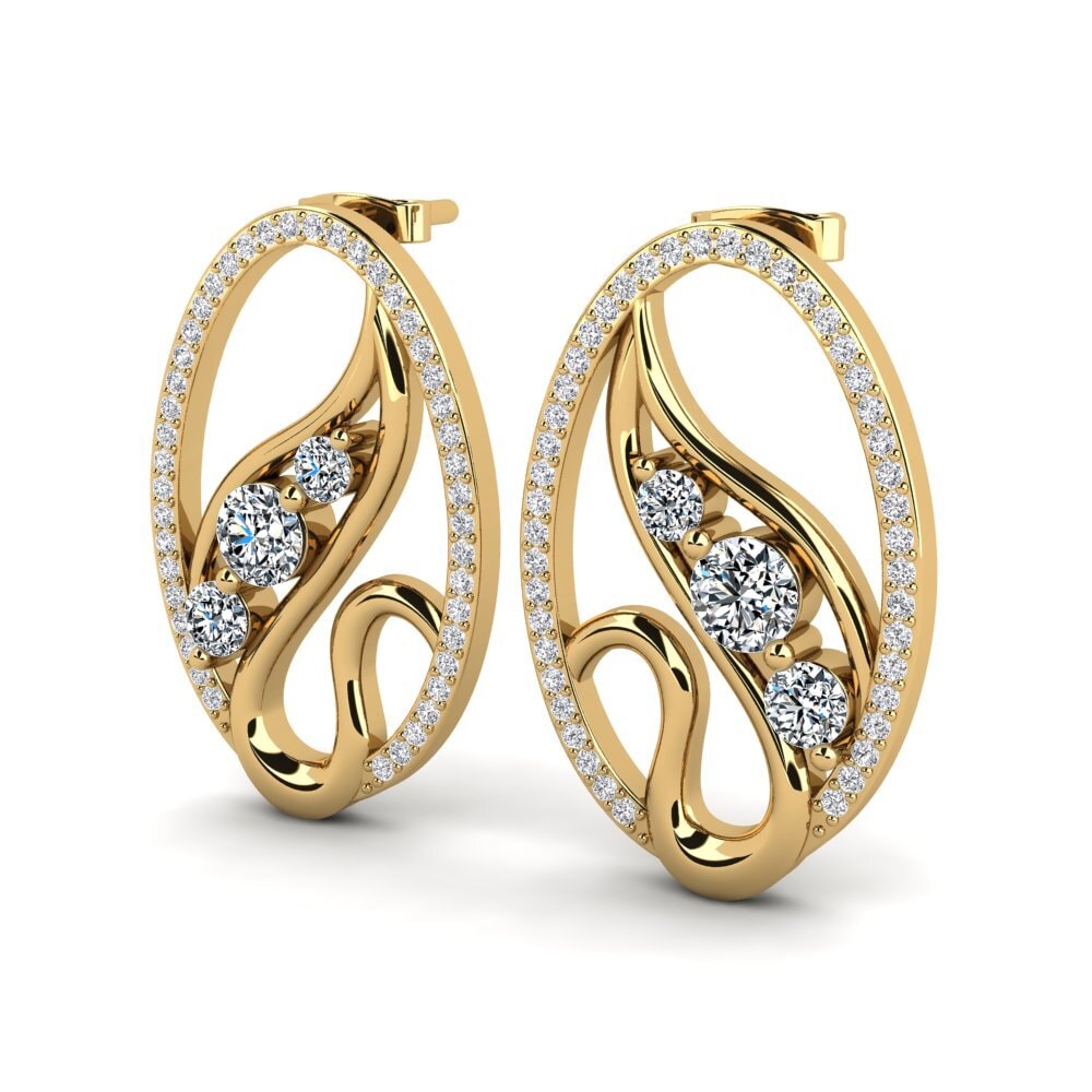 Đá Zirconia Bông tai nữ Konkana