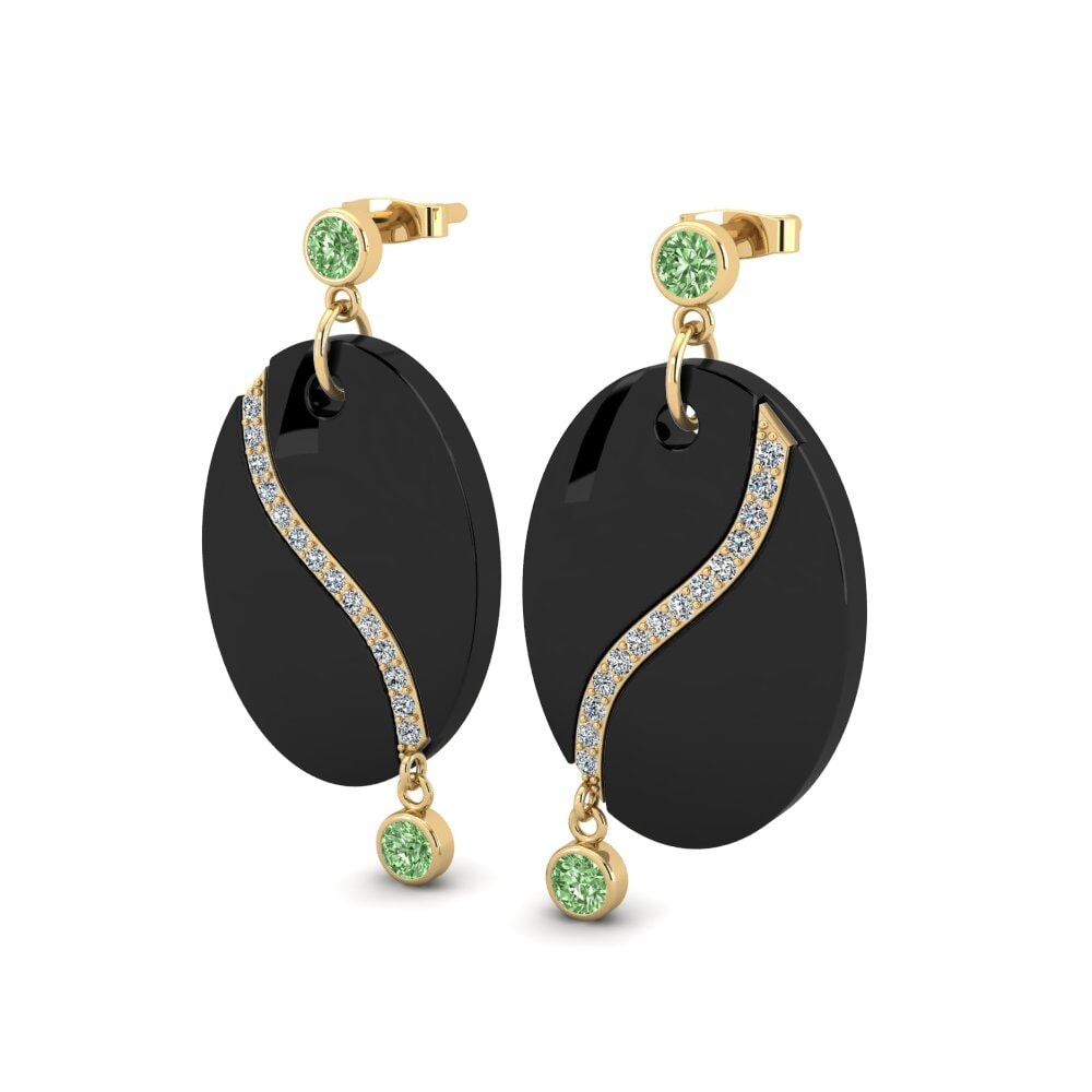 Diamante Verde Pendiente de mujer Konopka