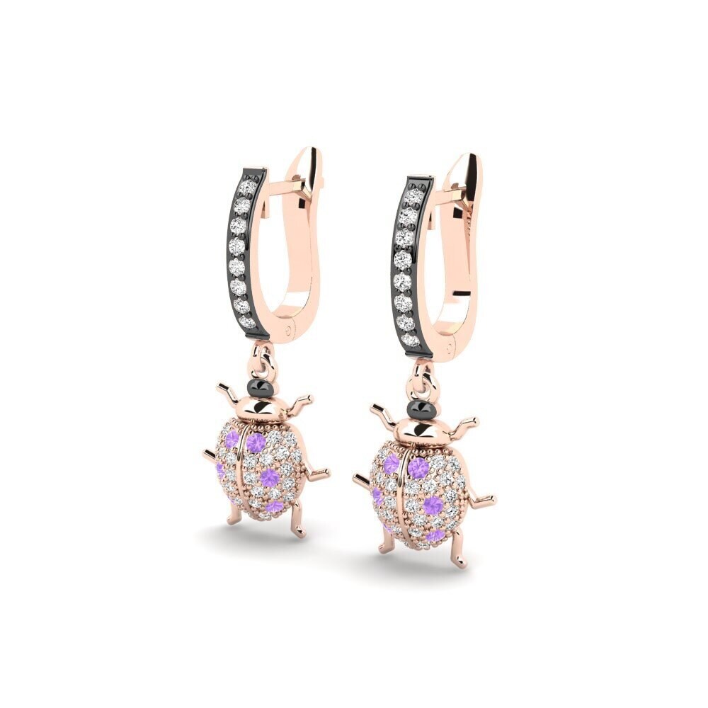 Améthyste Boucle d'oreille femme Korabde