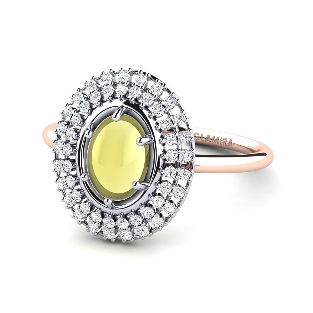 9ct Rose & White Gold Ring Koralise