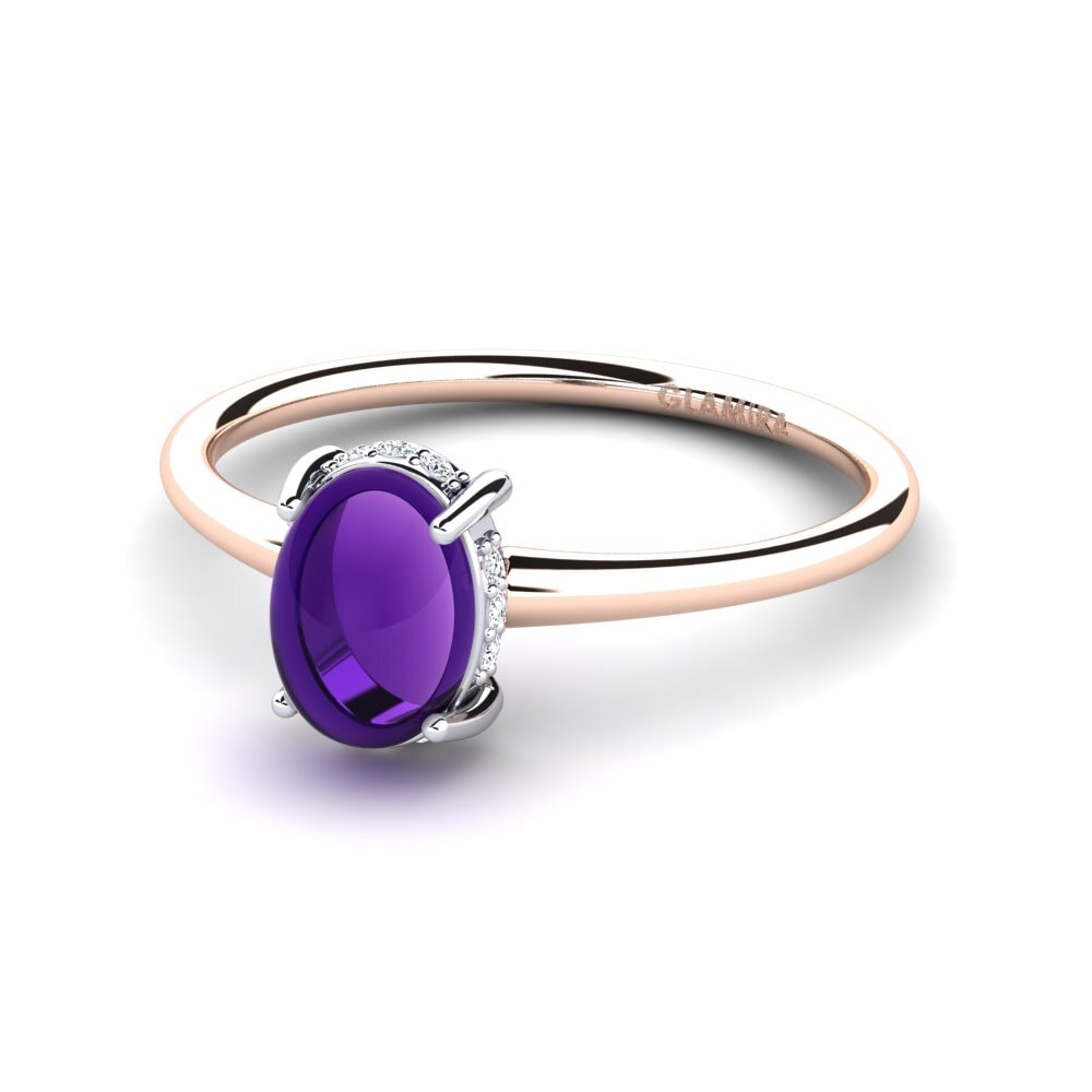 750 Ros & Putih Emas Cincin Korilla