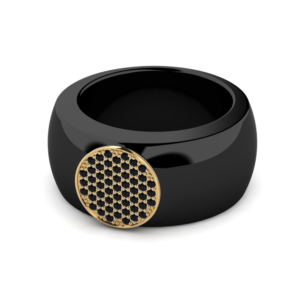 Schwarzer Onyx Ring Korita