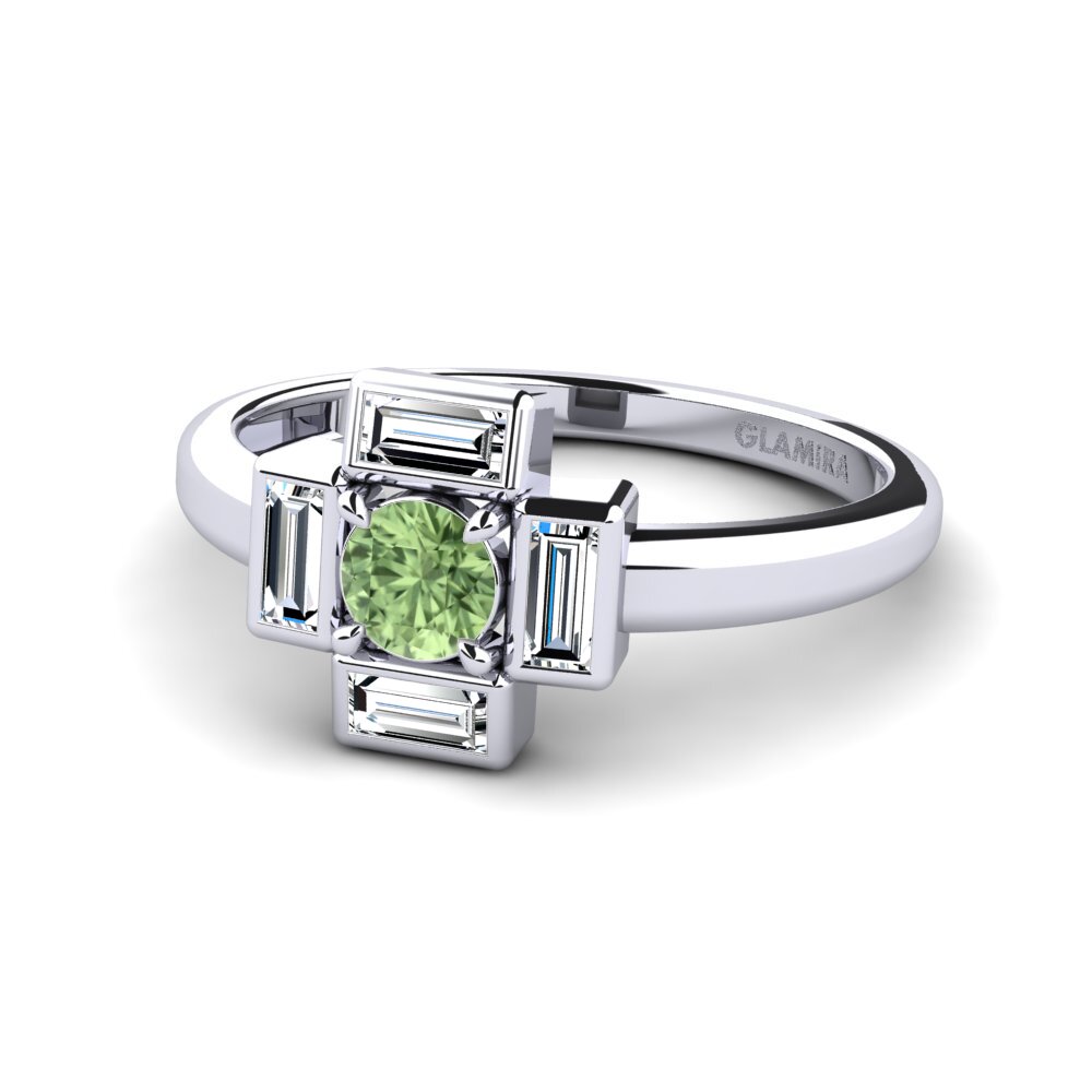 Zafiro Verde Anillo Kotah