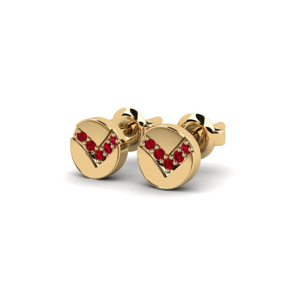 ruby-zirconia ต่างหู Kotelny