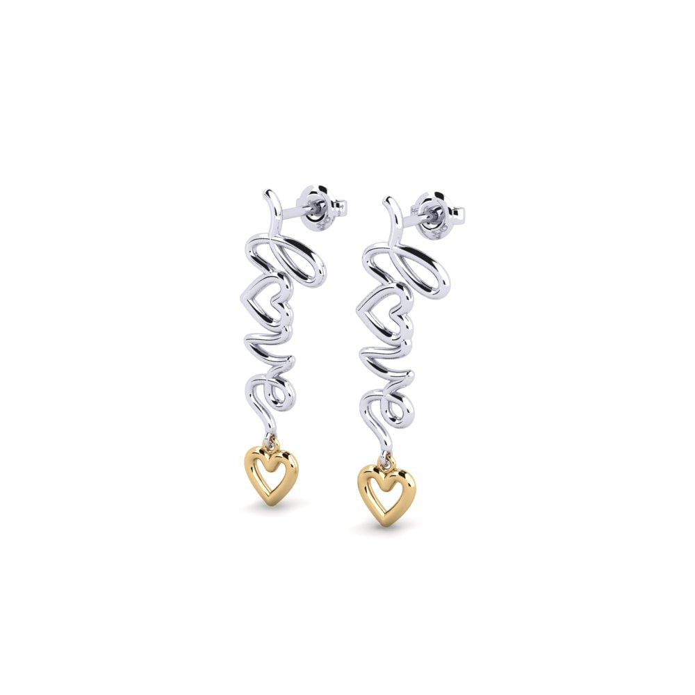 14ct White & Yellow Gold Earring Kotkas