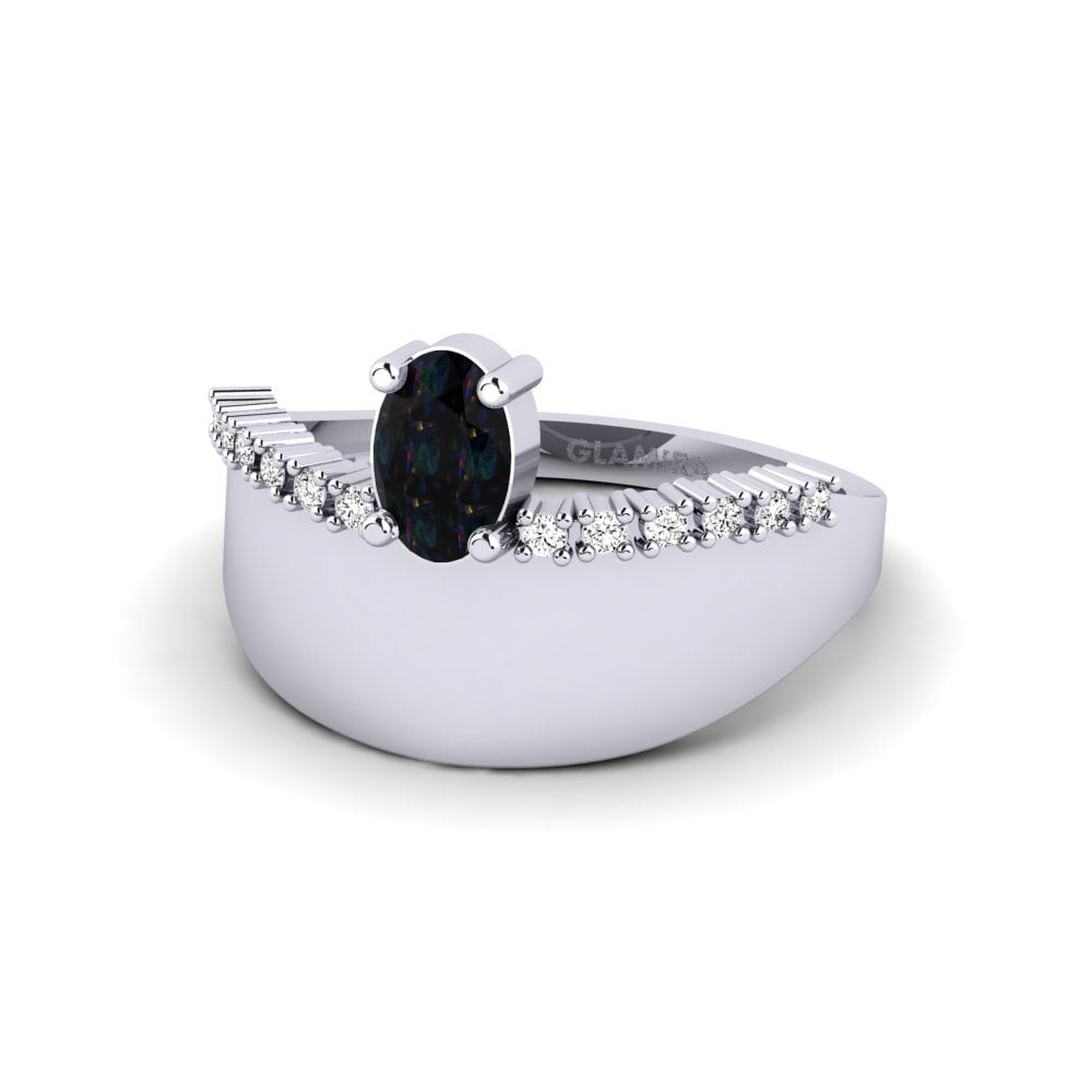 Opalo Negro Anillo Koubelonisi