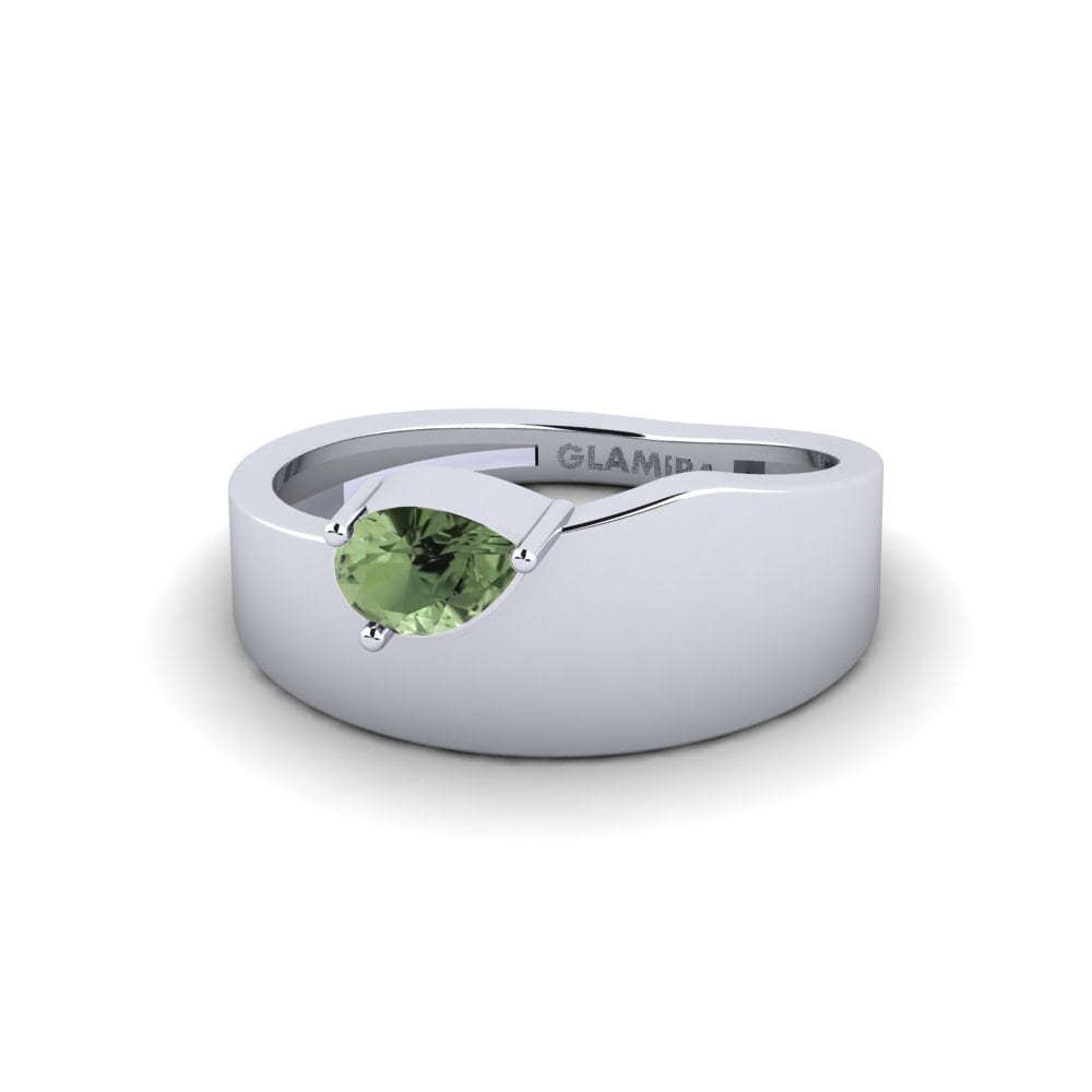 Pear Green Sapphire Ring Kouloundros