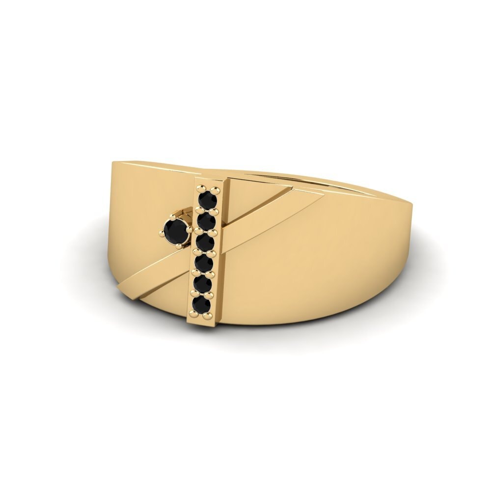Zafiro negro Anillo Kraftmiki