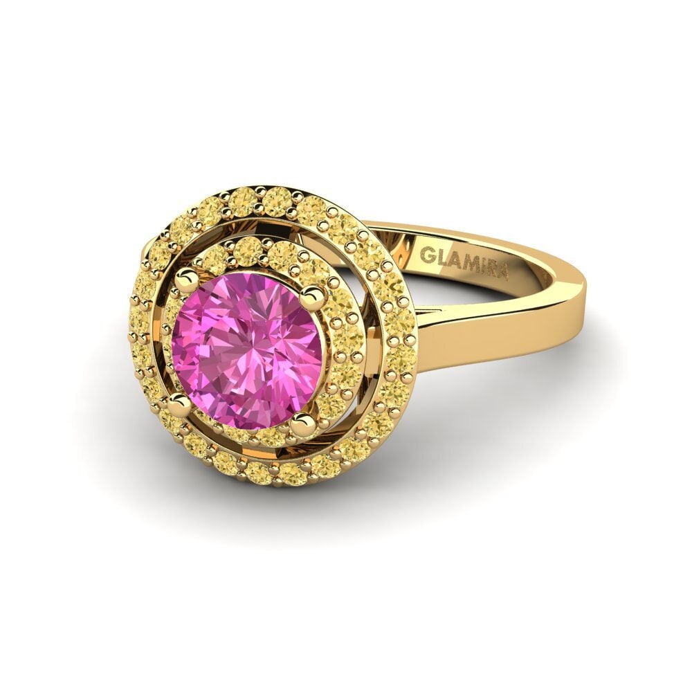 Pink Topaz Engagement Ring Krait