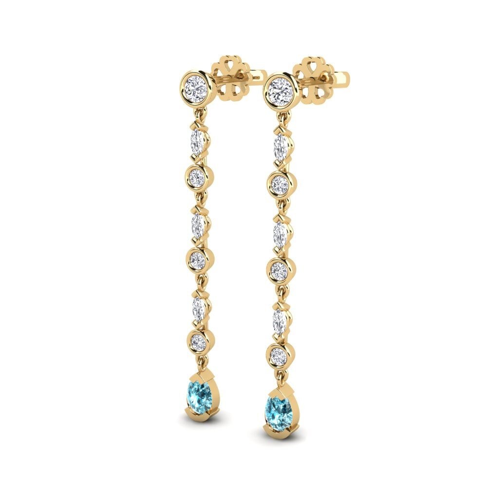 Blue Zircon SYLVIE Earring Kreise