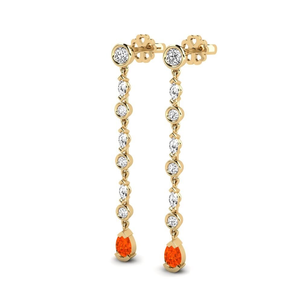 Fire-Opal SYLVIE Earring Kreise