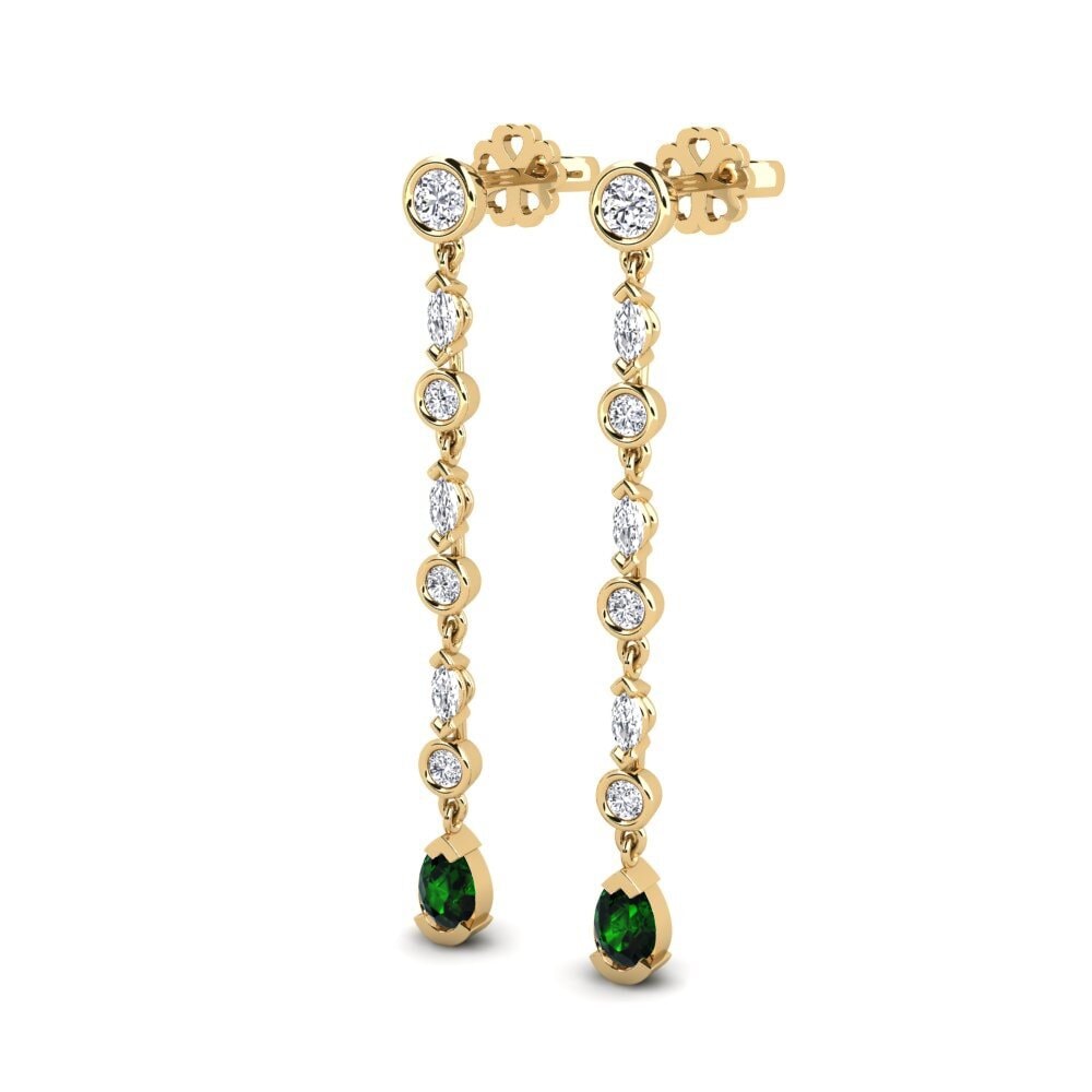 Green Tourmaline SYLVIE Earring Kreise