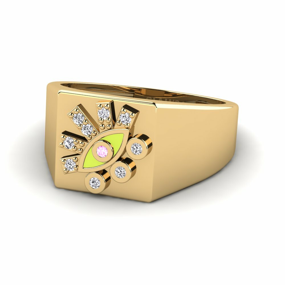 Saphir Rose Bague Krezus