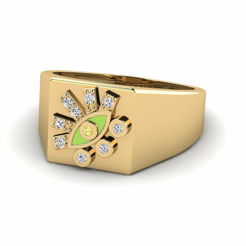 Saphir Jaune Bague Krezus