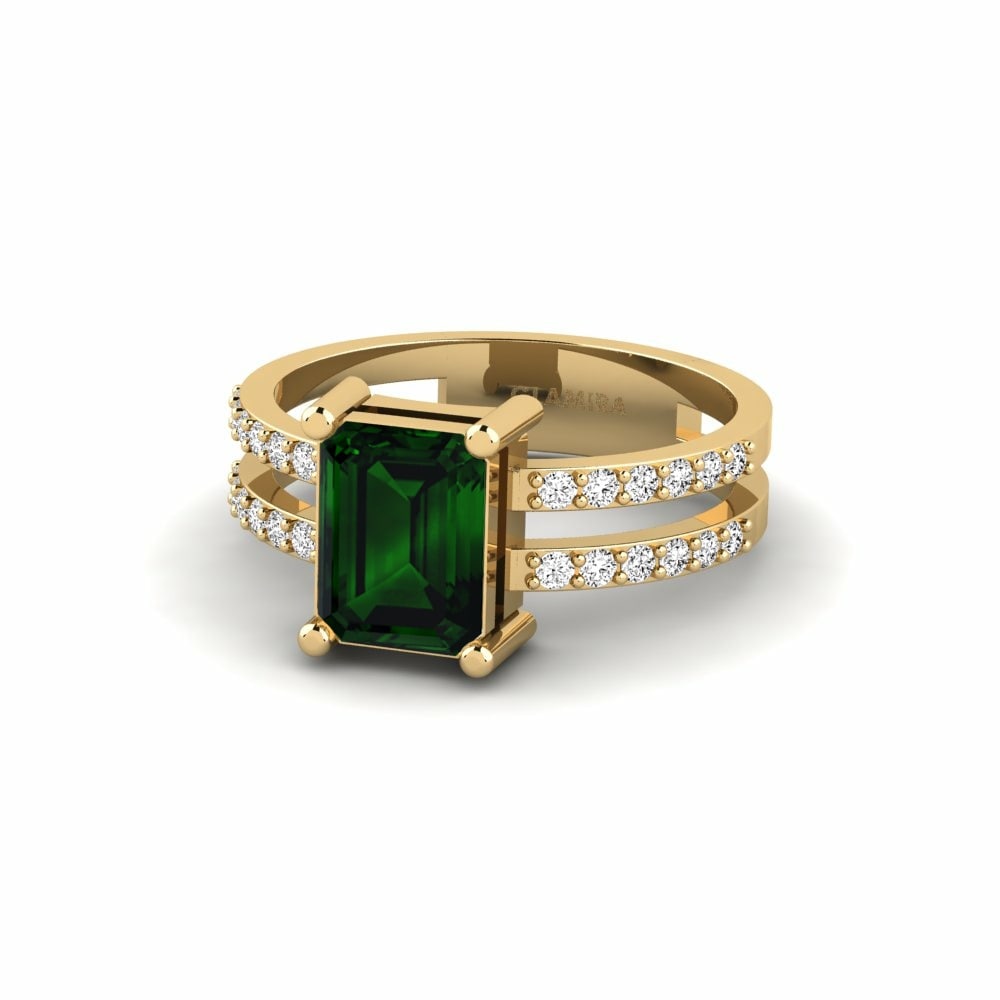 ทัวร์มารีนสีเขียว SYLVIE แหวน Krin