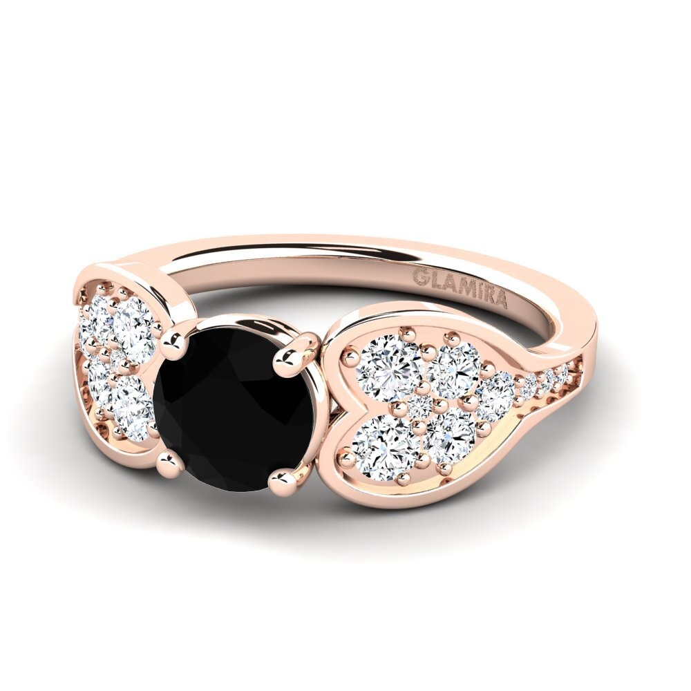 Black Diamond Engagement Ring Krishia