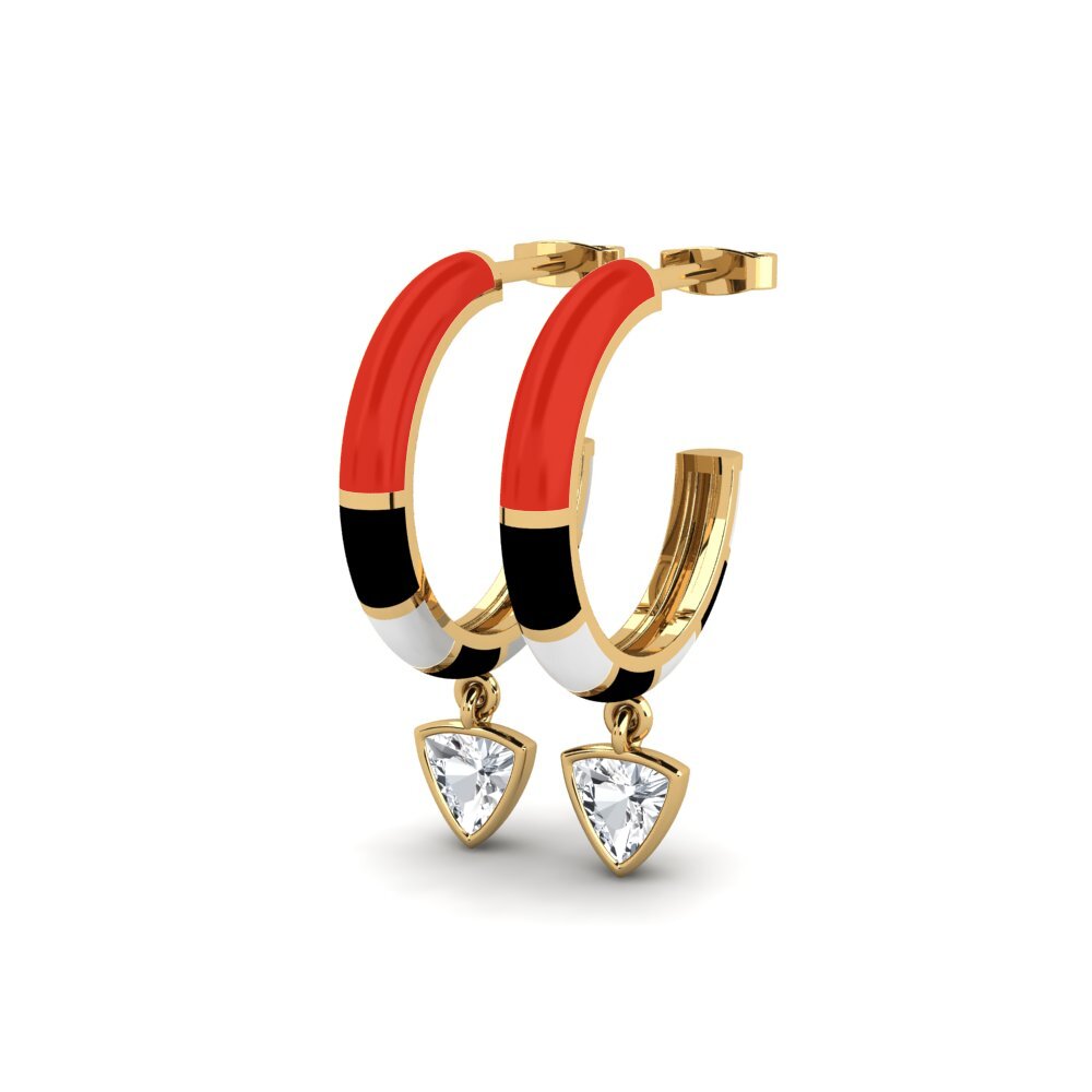 Zircone Bianco Orecchino da donna Kriss