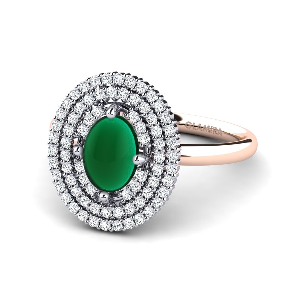 9ct Rose & White Gold Ring Kristana