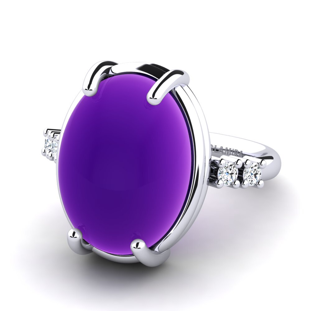 Cabochon Ametista Anel Kristera