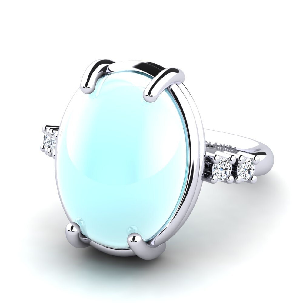 Cabochon Aquamarin Ring Kristera