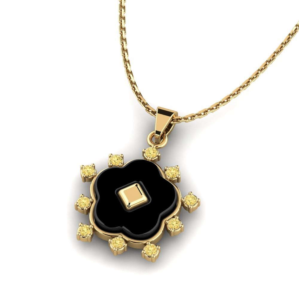 Diamante Amarillo Colgante de Mujer Krogman