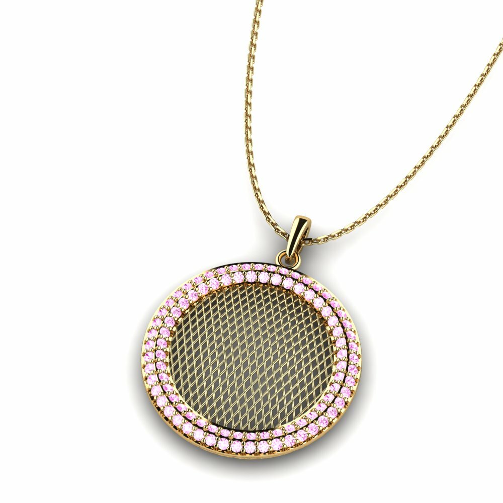 Roze Saffier Dames Hanger Krystyna