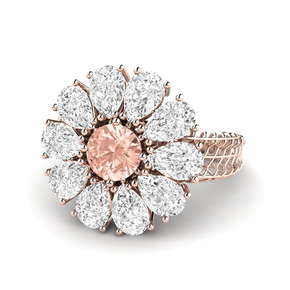 9k Rose Gold Morganite Ring Kuala