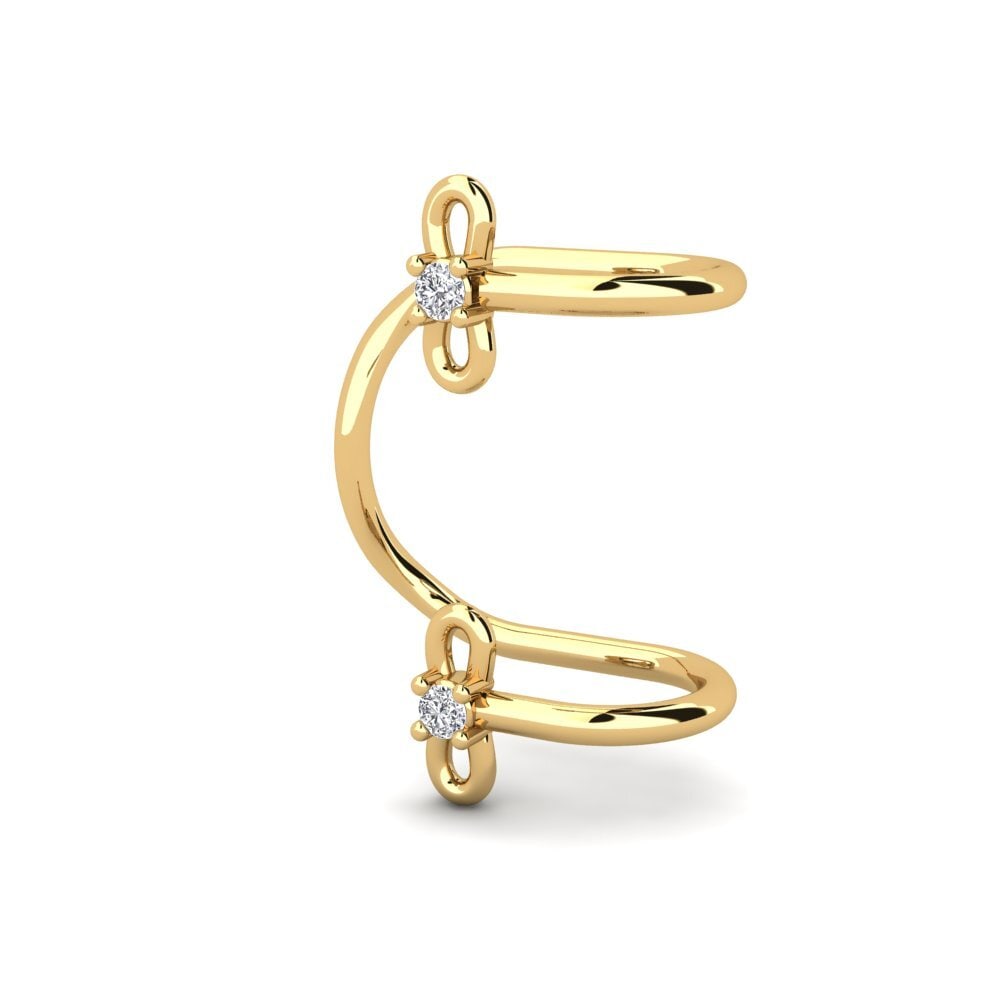 14ct Yellow Gold Lab Grown Diamond Women's Earring Kula