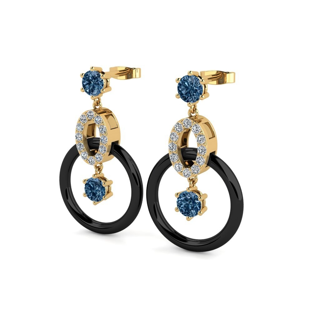 Blauer Diamant Damen ohrring Kulp