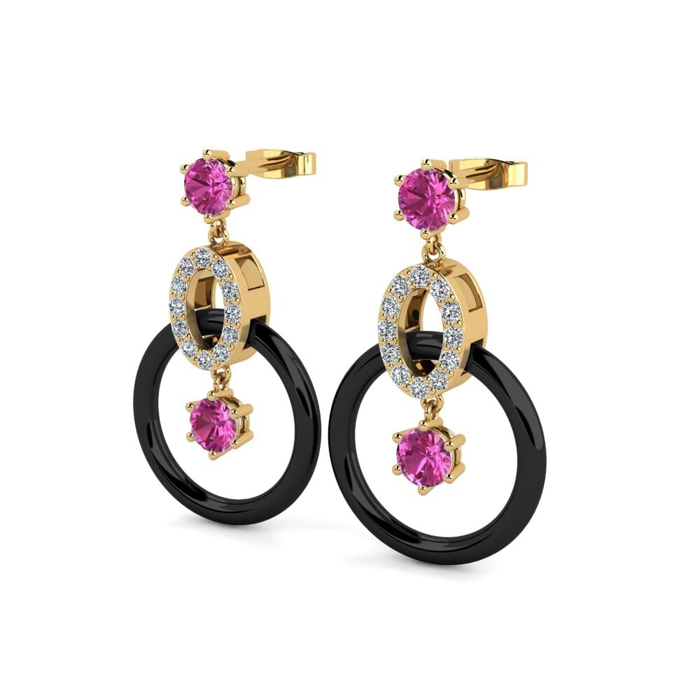 Pink Topaz Women's Earring Kulp