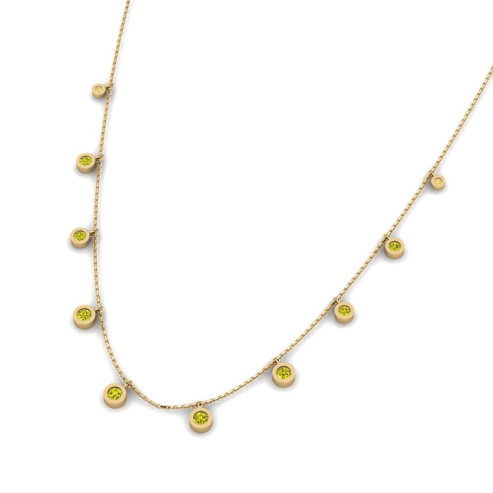 Yellow Diamond SYLVIE Necklace Kumush