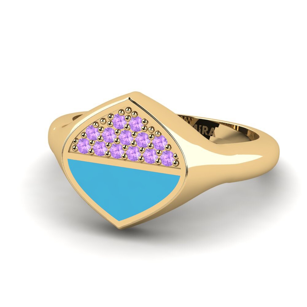Amethyst Pinker Ring Kundern