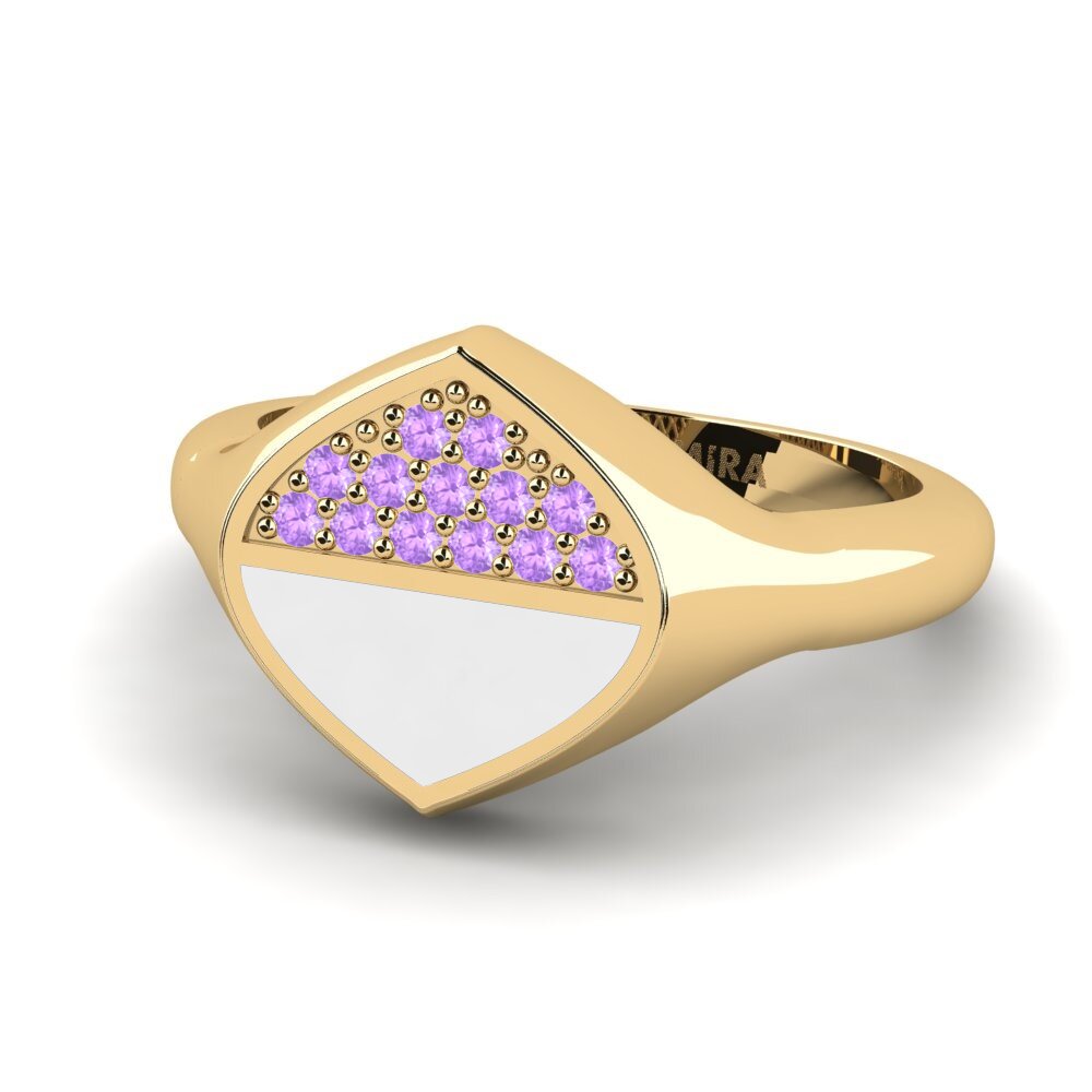 Amethyst Pinker Ring Kundern