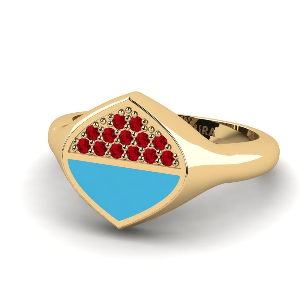 Red Zirconia Pinky Ring Kundern