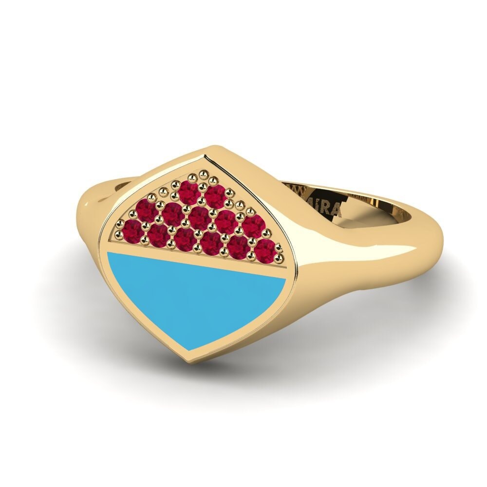 Rubin Pinker Ring Kundern