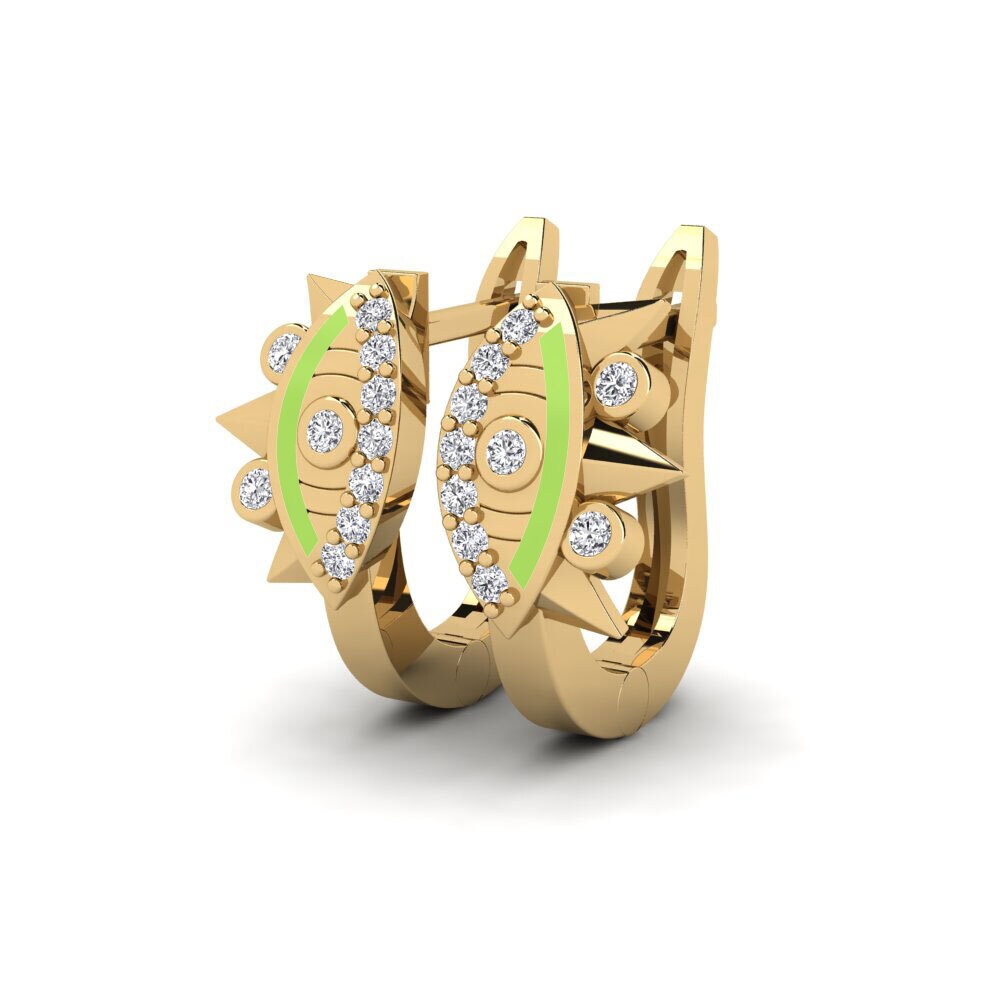 14ct Yellow Gold Women's Earring Kuona