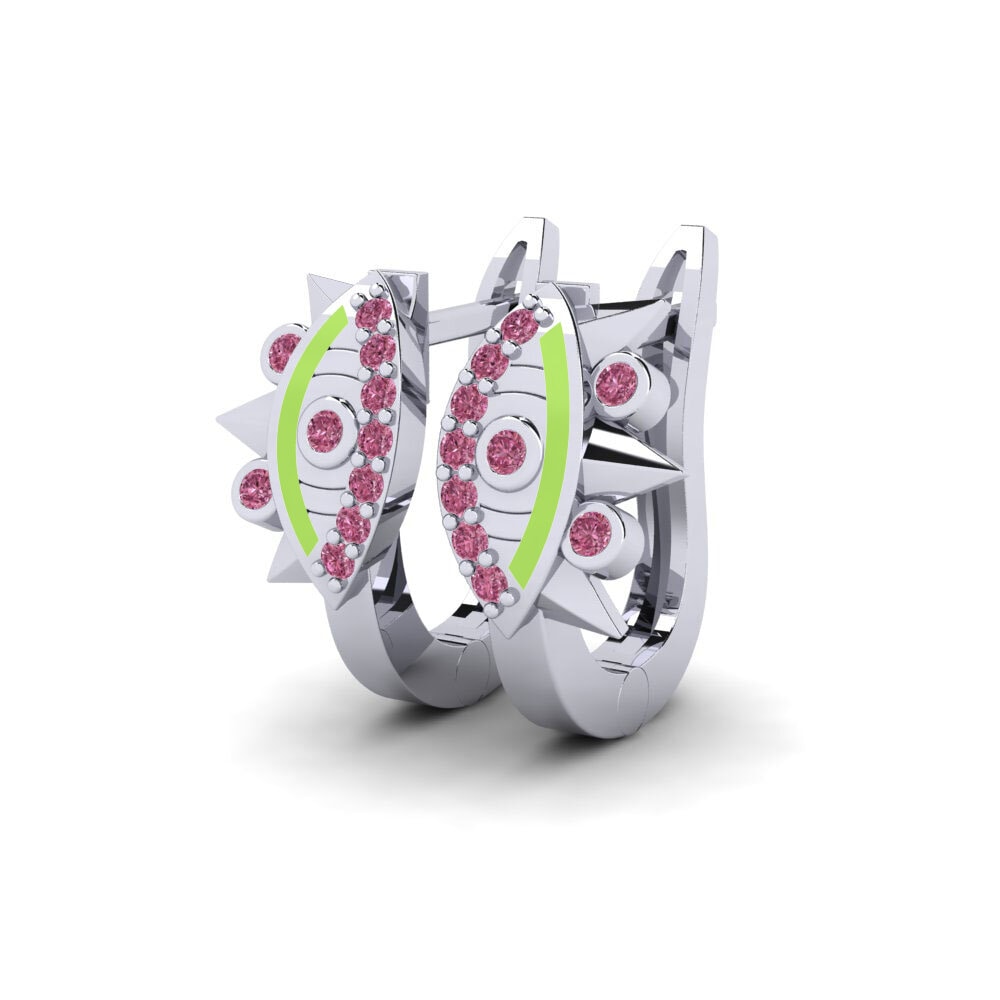 Granada de Rhodolite Brincos Feminino Kuona