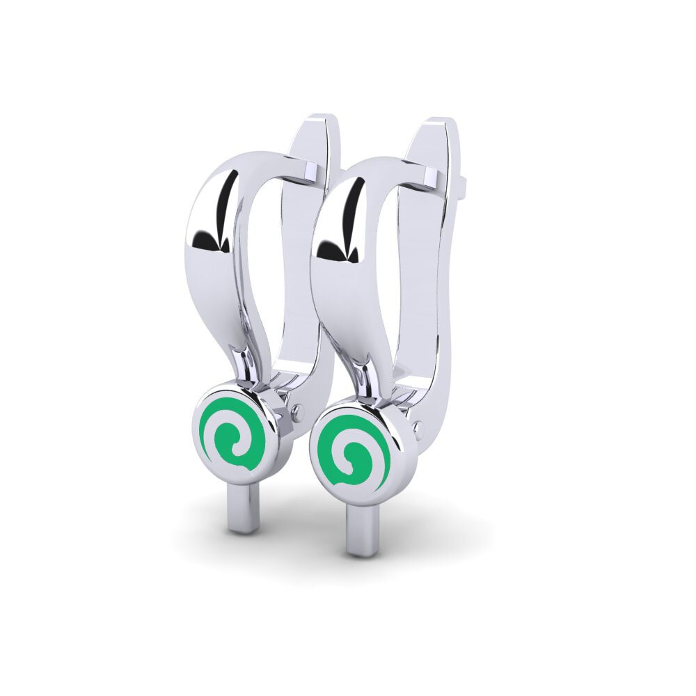 White Silver Kid's Earring Kushamisika
